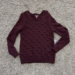 Vince Camuto Port wine sweater small